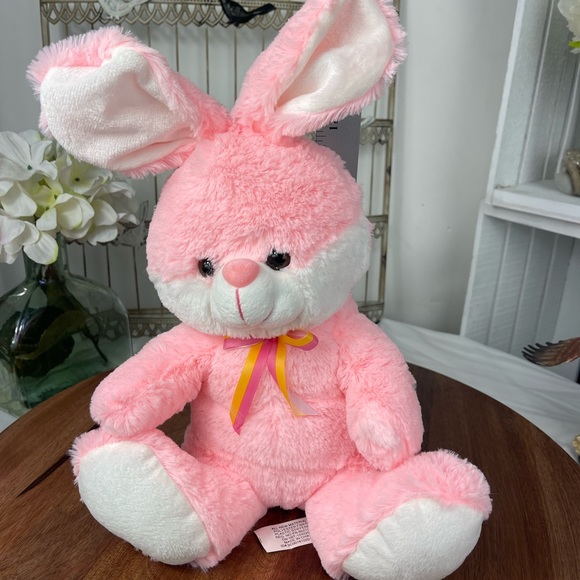 Worldplush | Toys | New Wout Tagpink Bunny Rabbit Sitting Stuffed ...